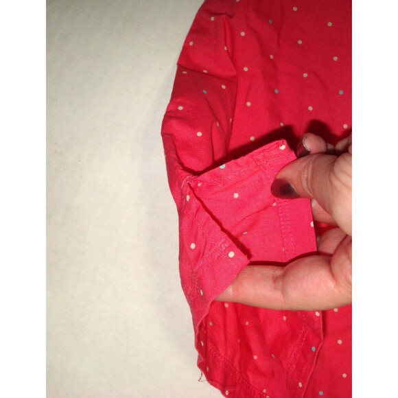 NWT New Womens Columbia Pink Blue Dot Dress PFG M Slits Pockets Cotton Rod Logo - Picture 7 of 8